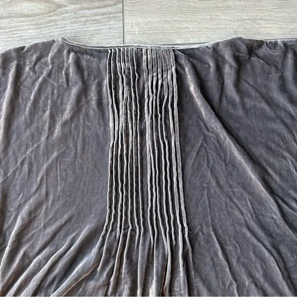 Calypso St  Barth Grey Batwing Sleeve Silk Blend Velvet Blouse - Picture 14 of 14